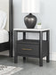 Cadmori Full Upholstered Panel Bed with Mirrored Dresser, Chest and 2 Nightstands