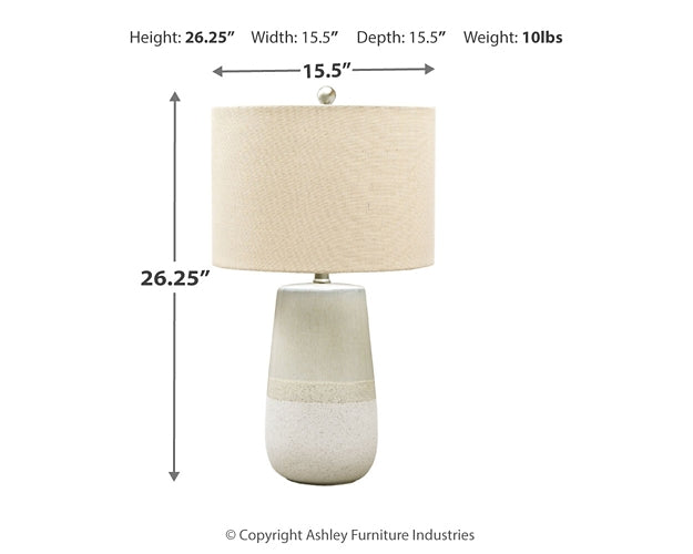 Ashley Express - Shavon Ceramic Table Lamp (1/CN)