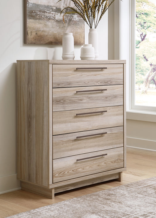 Hasbrick Five Drawer Wide Chest